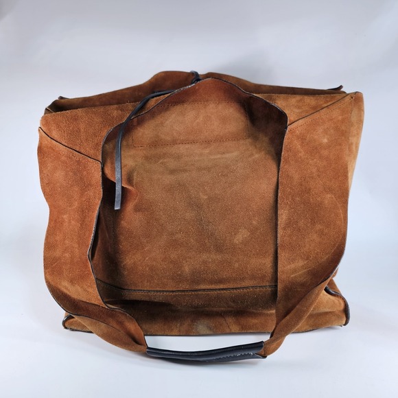 Rag & Bone Walker Shopper Tote Suede Leather Purse Handbag Bag Shoulder Boho - Picture 5 of 16